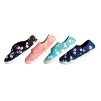 Zapatillas Florales – Negro Talla 38 - Imagen 2